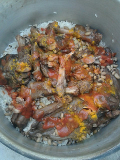 عکسی از دستور ته چین کله پاچه