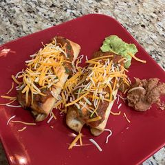 A picture of Air Fryer Chicken Chimichangas.