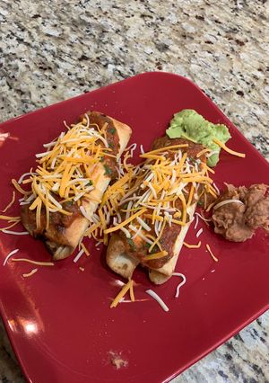 A picture of Air Fryer Chicken Chimichangas.