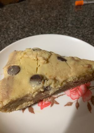 A picture of Keto Vanilla Chocolate Custard Pie.