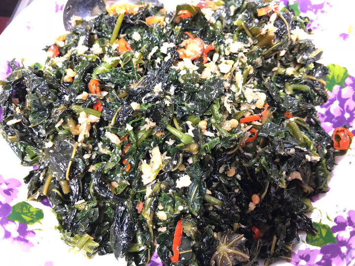 Bagaimana Menyiapkan Tumis teri daun pepaya jepang pedas, Menggugah Selera