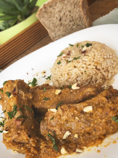 Una foto de Costillas en salsa de manzana y avellana