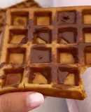 Waffles de Banana e Coco