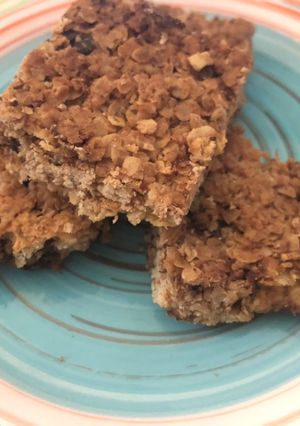 Φωτογραφία της συνταγής Chocolate chip flapjacks