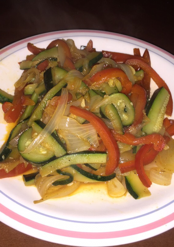 Una foto de Wok de verduras