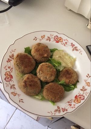 صورة لوصفة كفتة تونة صحية 😌📝
