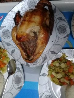 صورة لوصفة فراخ مشوية مع خضار سوتيه 😋❤