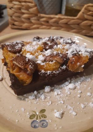 Brownie felturbózva (mandarinnal, Kinder csokival) recept fotója