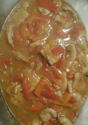 Foto di Spezzatino di pollo ai peperoni