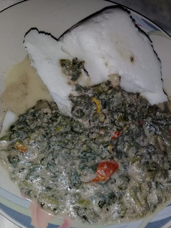 A picture of Mfino (pumpkin leaves).