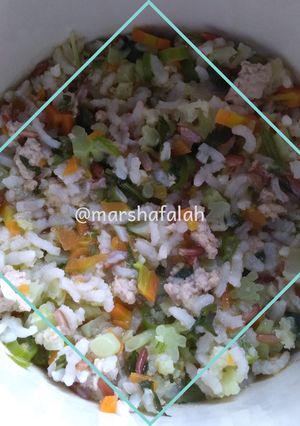 Foto resep Nasi Tim Ikan Kembung (Mpasi 9 bulan 4 bintang)