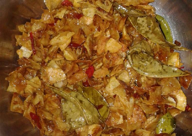 Resep Kering Kentang Pedas Manis, Enak