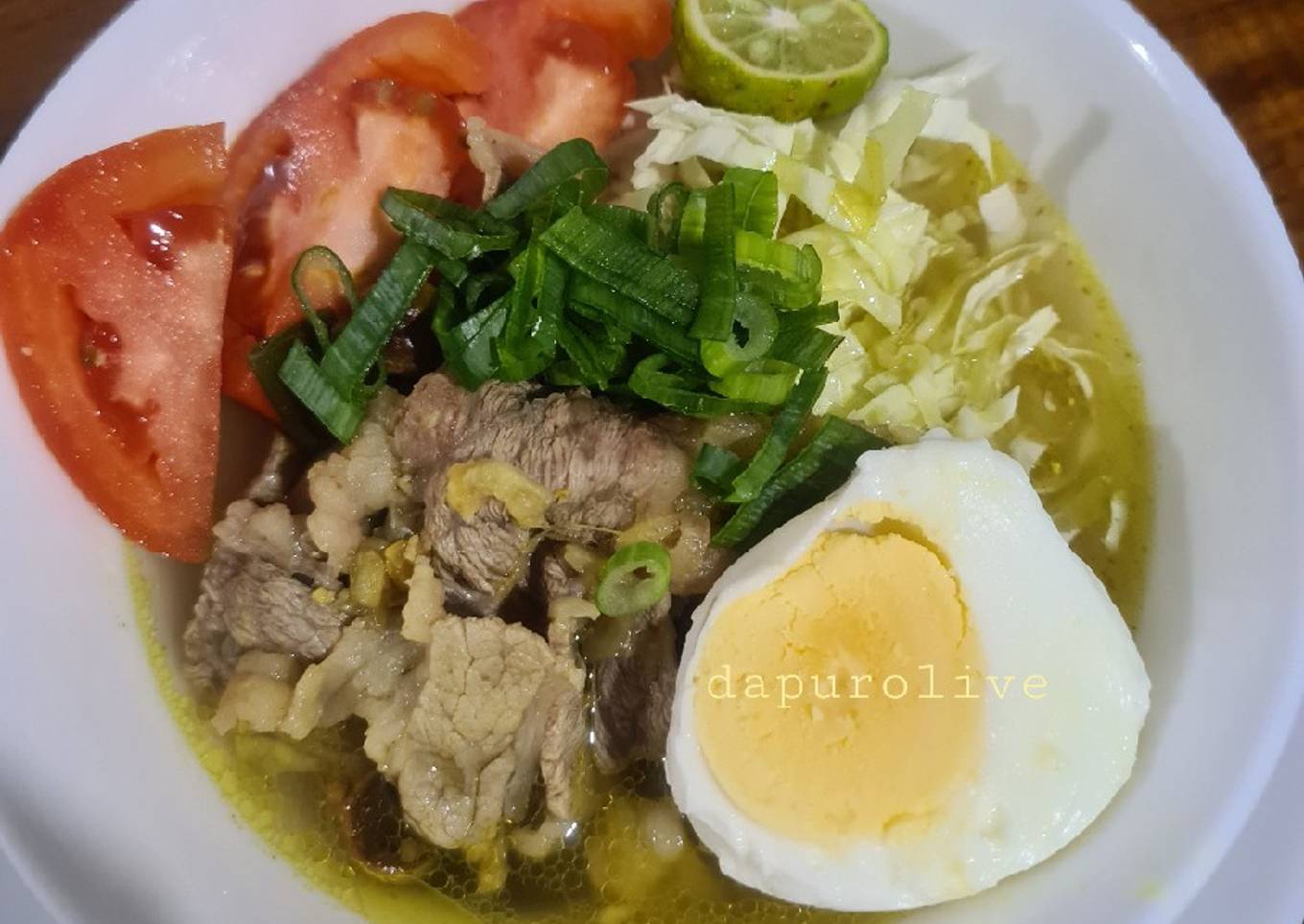 Soto Daging Bumbu Lengkap