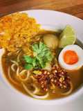 Mohinga (fish noodle soup) (Myanmar)