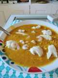 Cazuela de fideos con merluza y gambas