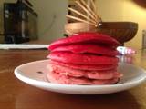 Ombre pancakes for valentine's day