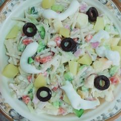 Restaurant style russian salad 🥗😋😋 A picture of Restaurant style russian salad 🥗😋😋.