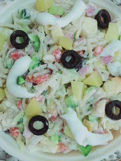 A picture of Restaurant style russian salad 🥗😋😋.