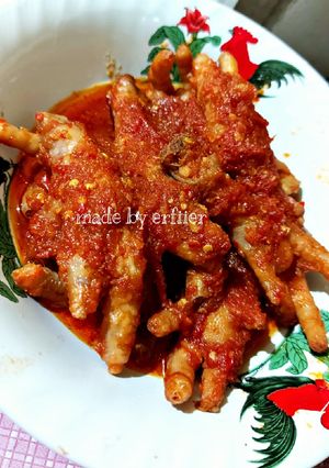 Foto resep Ceker mercon goyang perut🤣