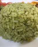 Arroz de espinaca
