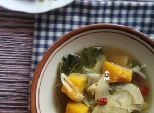 Gambar Masak Rebus Rebung, Labu Kuning & Pucuk Bebuas