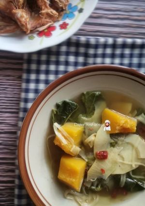 Gambar Masak Rebus Rebung, Labu Kuning & Pucuk Bebuas