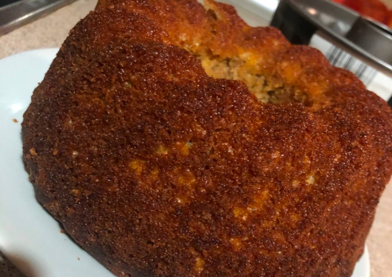 Bizcocho de plátanos y canela (muy fácil y sano)