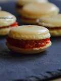 Macarons with Sweet Red Pepper Confit