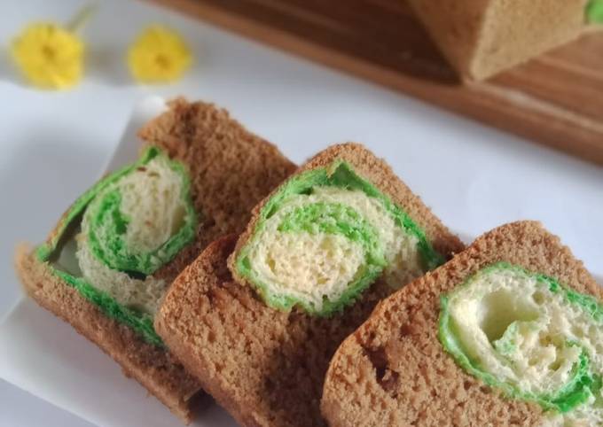 Resep Bread Cake (Pandan-Kopi)