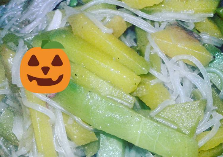 Proses mengolah 3. TUMIS BIJAK LABU KUNING, Lezat Sekali