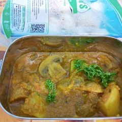 A picture of Mushroom,potatoes masala.