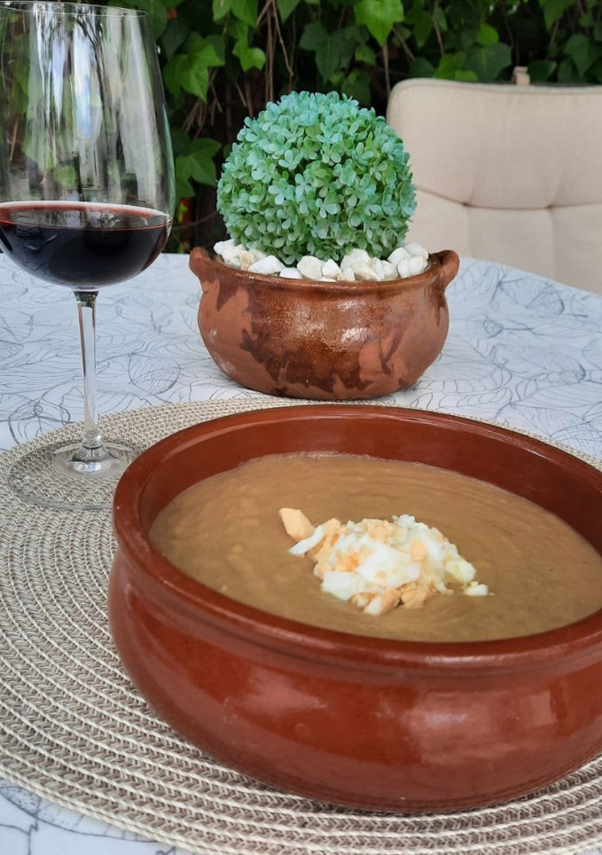 Una foto de Crema de alcachofas