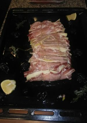 Una foto de Lomo relleno con queso beicon y jamón York