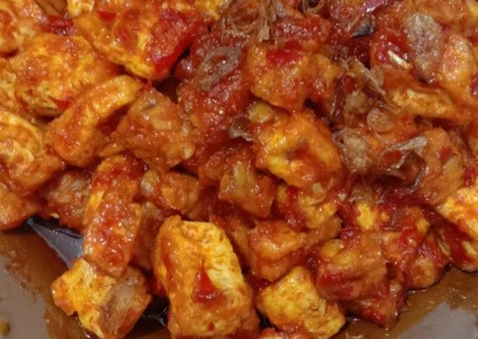 Resep Tahu Masak Habang Khas Kalteng Tahu Masak Merah Oleh Desy