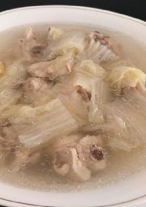 Foto resep Ayam sawi putih kuah jahe