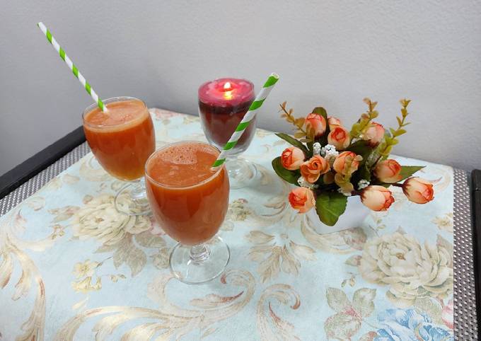 Easiest Way to Make Favorite Orange and carrot juice for Dinner Recipe
