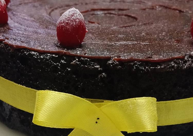 Easiest Way to Make Any-night-of-the-week Eggless chocolate cake