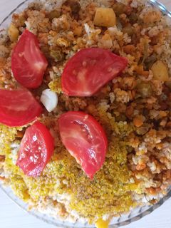 عکسی از دستور لپه پلو هندی😋