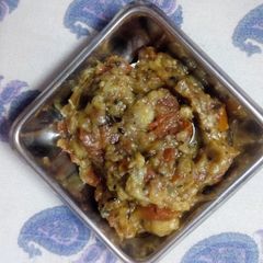 A picture of Baingan bharta.