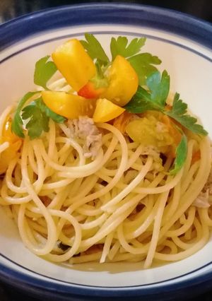 Foto di Spaghetti al datterino giallo, sapore di mare🏖️