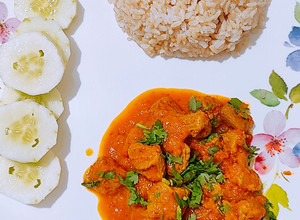 A picture of Soya Chunks Gravy - Healthy - Diet - Vegan.