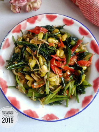 Resep Tumis kangkung campur kecambah (taoge) Anti Gagal