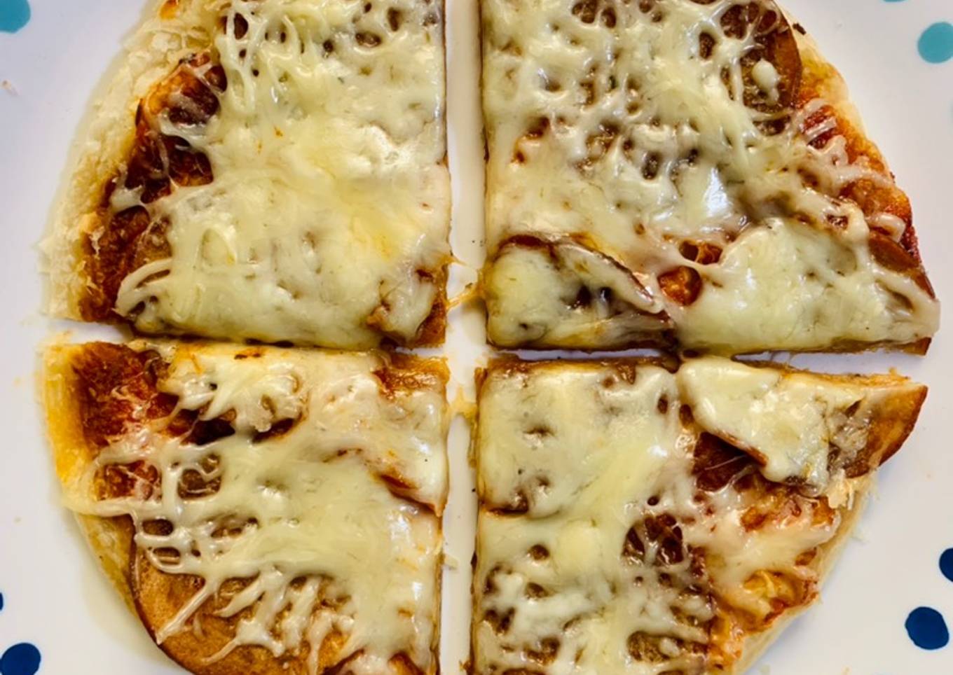 Pepperoni Pizza Paratha