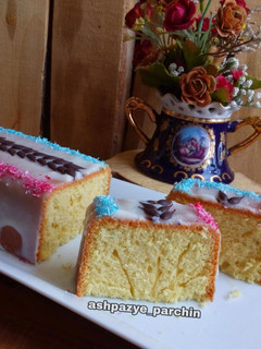 عکسی از دستور کیک پنبه ای با سس شیر (با فر دستساز) 🌸