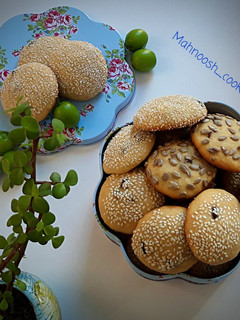 عکسی از دستور کلوچه کشمشی زعفرانی