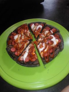 Foto resep Black pizza empuk anti gagal
