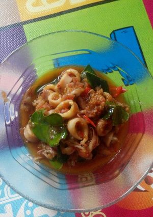 Foto resep Cumi Asin Balado super pedes