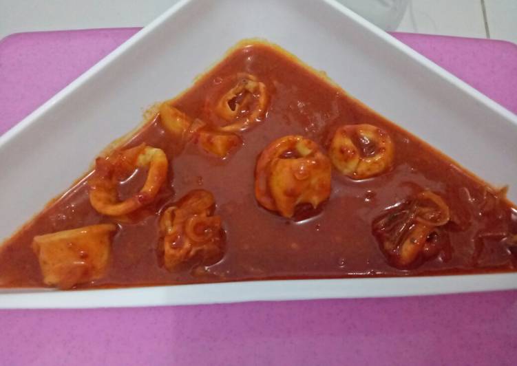 Cumi saus pedas asam manisss