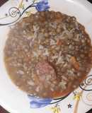 Lentejas con arroz