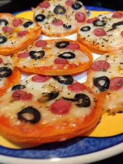 Una foto de Mini pizzas de calabaza